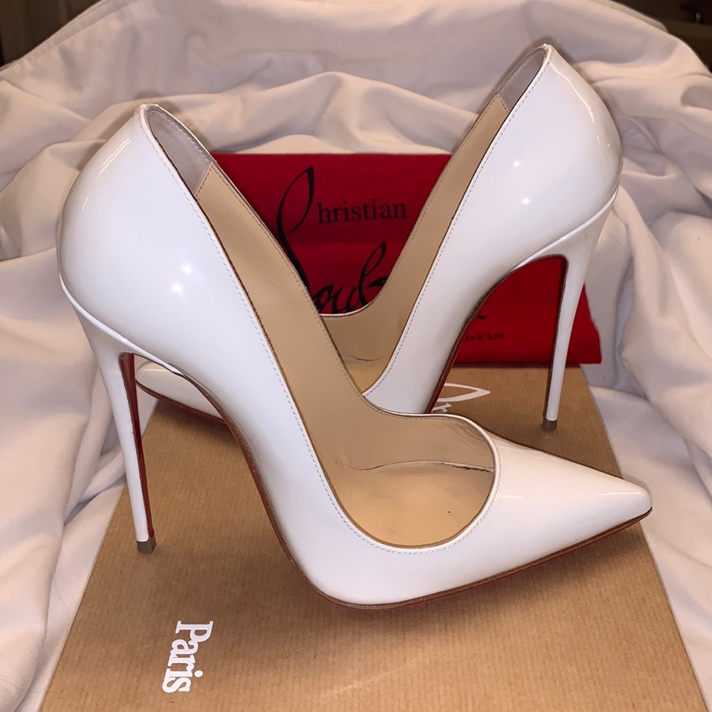 Christian Louboutin So Kate 120 Patent Bianca size 37.5 (7.5)
